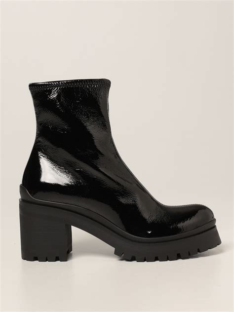 miu miu black booties|Boots and Ankle Boots For Women: Platform & Flat Booties .